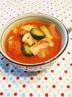 夏野菜スープ★具沢山・ミネストローネ風♪-レシピのメイン写真