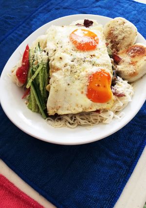 絶品夏野菜とベーコンの多国籍ソーメン-レシピのメイン写真
