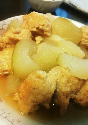 冬瓜と鶏ミンチの炊いたん♪-レシピのメイン写真