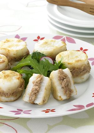 長いものシーチキンはさみ焼き-レシピのメイン写真