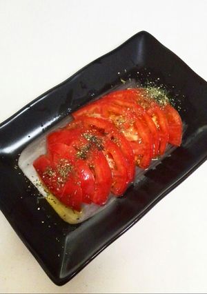 簡単 あと一品にトマトバジル-レシピのメイン写真