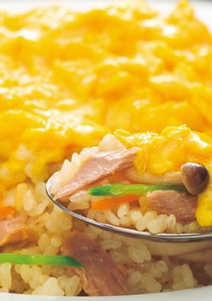 素材そのままシーチキンの炊込みオムライス-レシピのメイン写真