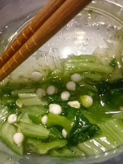 白だしと砂糖のみ!オクラと葉物和え。-レシピのメイン写真