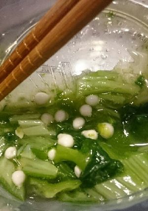 白だしと砂糖のみ！オクラと葉物和え。-レシピのメイン写真