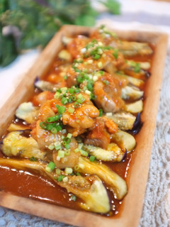 レンチン!鶏肉となすのコチュジャン蒸し-レシピのメイン写真