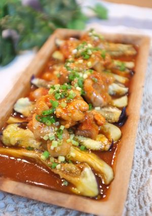 レンチン！鶏肉となすのコチュジャン蒸し-レシピのメイン写真