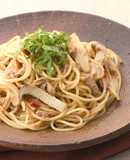 エリンギとシーチキンの和風パスタ
