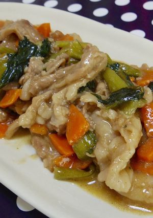 冷蔵庫の残り野菜×豚肉♡ニンニク醤油-レシピのメイン写真