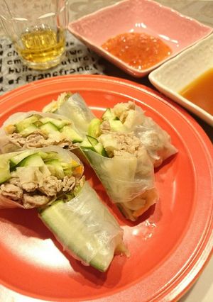 もりもり食べられる♪さっぱり生春巻！-レシピのメイン写真