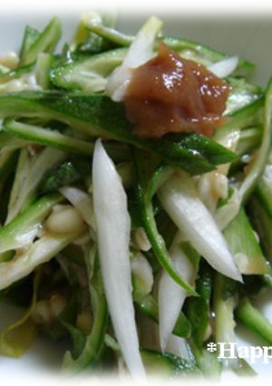 オクラとチコリの梅肉和え-レシピのメイン写真