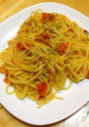 冷凍ミニトマトで作る！トマトソースパスタ-レシピのメイン写真