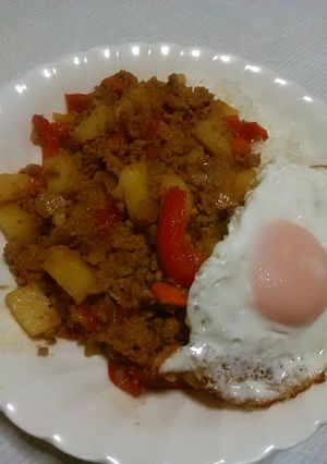 ギ二リン(豚ひき肉のトマト炒め)-レシピのメイン写真