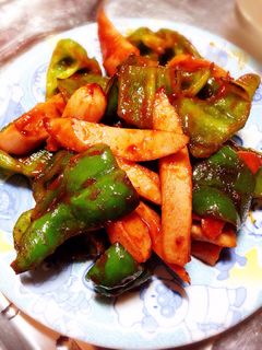 ☆ピーマンと魚肉ソーセージのケチャ炒め☆-レシピのメイン写真