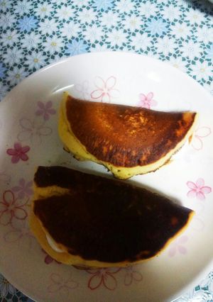 ホットケーキのホイップクリームはさみ。-レシピのメイン写真