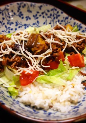 ナス入りタコライス-レシピのメイン写真