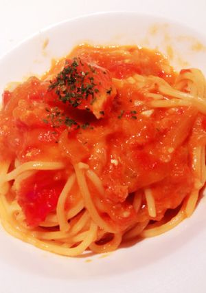 【簡単】絶品トマトの冷製パスタ【時短】-レシピのメイン写真
