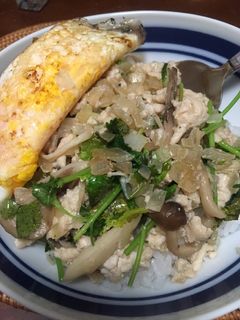 ひき肉パクチー丼-レシピのメイン写真