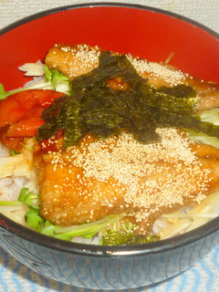 アジの蒲焼丼❷-レシピのメイン写真