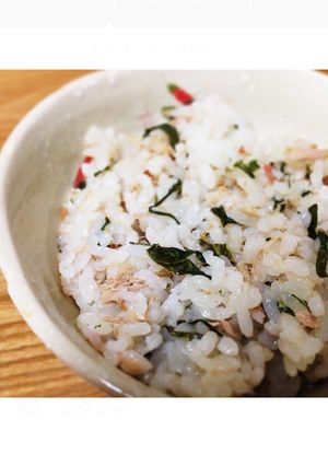 味付けいらず超簡単!ツナ梅シソご飯*-レシピのメイン写真