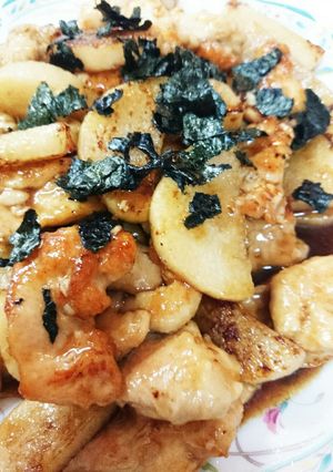 鳥むね肉と山芋の甘辛炒め-レシピのメイン写真