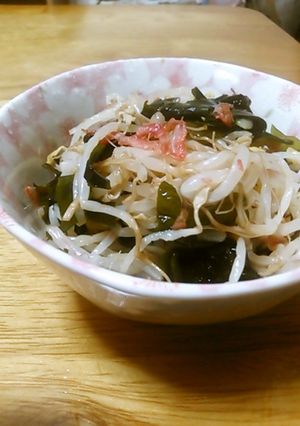 もやしとわかめと桜えびの酢の物-レシピのメイン写真