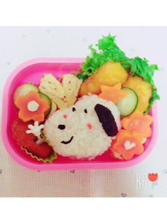 キャラ弁 スヌーピー-レシピのメイン写真