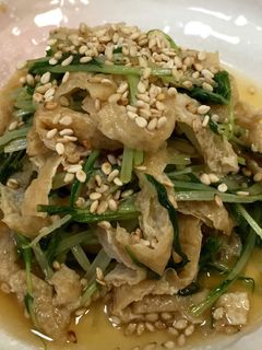 簡単‼水菜と油揚げの煮浸し-レシピのメイン写真