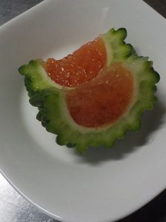 簡単!! 切って冷やすだけ。ゴーヤゼリー-レシピのメイン写真