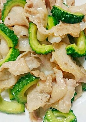 簡単！オカンの豚バラとゴーヤ炒め！-レシピのメイン写真