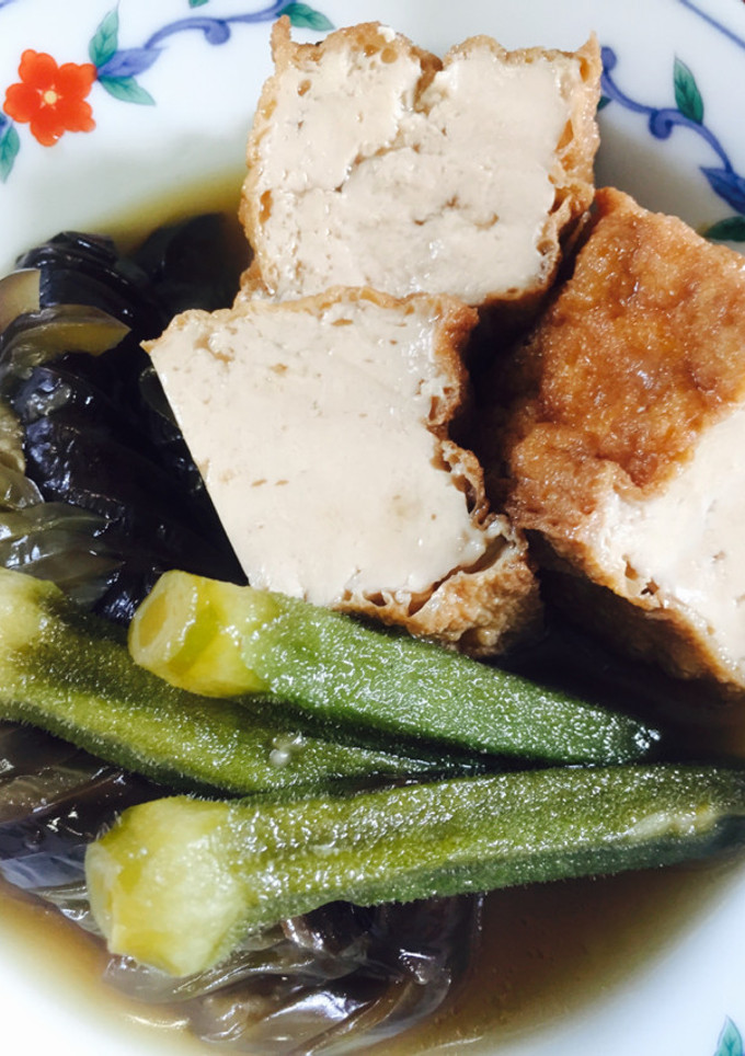 なすとオクラと厚揚げの煮物-レシピのメイン写真