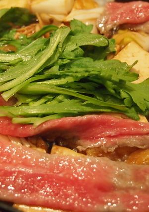 飛騨牛トモサンカクの大人すき焼き-レシピのメイン写真