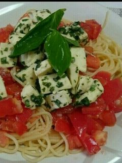 トマトとモッツァレラチーズの冷製パスタ-レシピのメイン写真