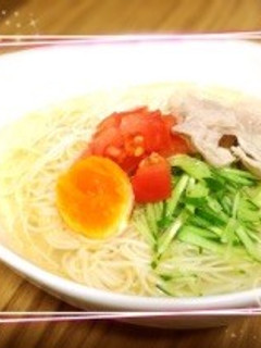 超簡単★旨塩トマト素麺★冷製スープ-レシピのメイン写真