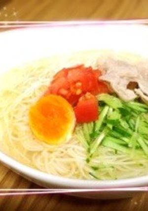 超簡単★旨塩トマト素麺★冷製スープ-レシピのメイン写真