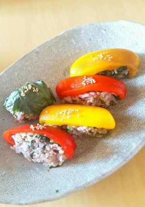 夏野菜♥パプリカとシソのお寿司もどき-レシピのメイン写真