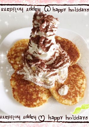 【糖質制限】ホイップでおからパンケーキ-レシピのメイン写真
