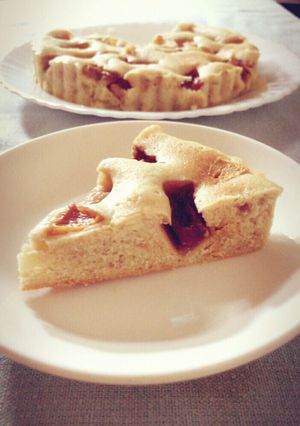 焼き桃とろとろ♡桃のタルトケーキ〆-レシピのメイン写真