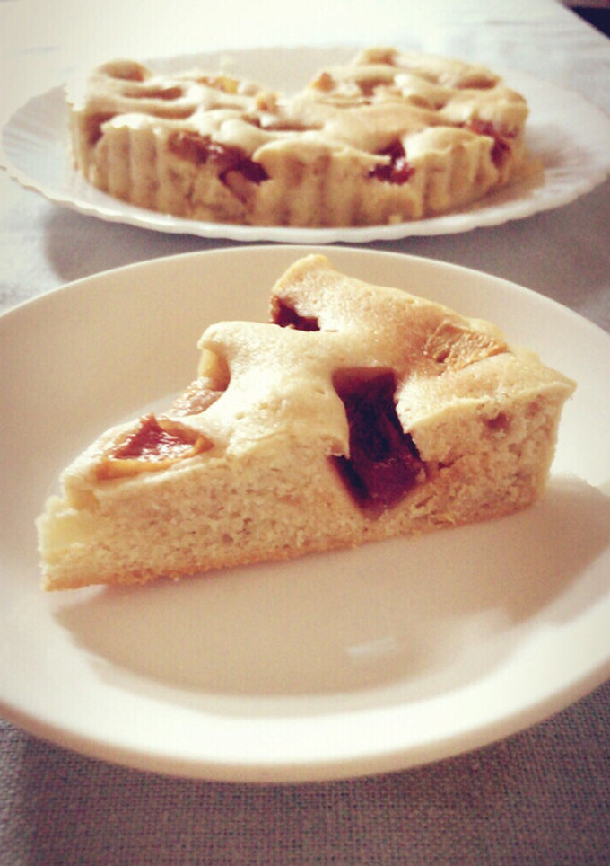 焼き桃とろとろ♡桃のタルトケーキ〆-レシピのメイン写真
