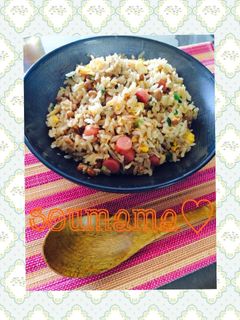 簡単♡しらすと納豆のチャーハン♡-レシピのメイン写真