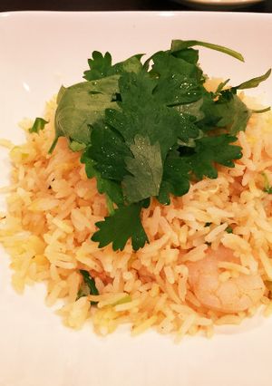 タイ米で！パクチー香るパラパラえび炒飯-レシピのメイン写真