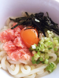 簡単レンジで明太かまたまうどん-レシピのメイン写真