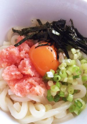 簡単レンジで明太かまたまうどん-レシピのメイン写真