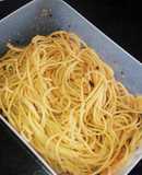 明太パスタ(大葉にんにく醤油で)