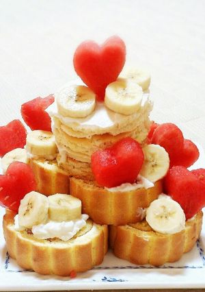 家族で離乳食★簡単★1歳のお誕生日ケーキ-レシピのメイン写真
