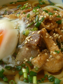 ぶたキツネうどん♪-レシピのメイン写真
