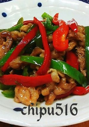 夏さっぱり豚小間肉とピーマンのオイ酢炒め-レシピのメイン写真