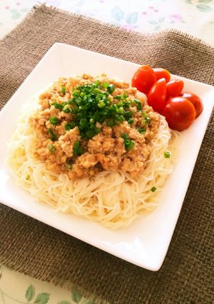 鶏そぼろそうめん-レシピのメイン写真