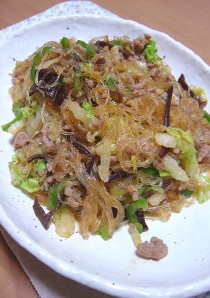 戻さずそのまま麻婆春雨-レシピのメイン写真