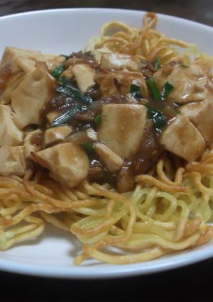 マーボー豆腐焼きそば-レシピのメイン写真