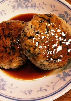 カロリーひかえめひじき入り和風ハンバーグ-レシピのメイン写真